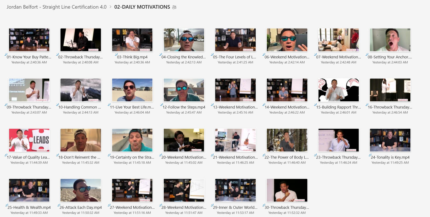 Jordan Belfort – Straight Line Sales Certification 4.0 Module 2 on My Premium Courses