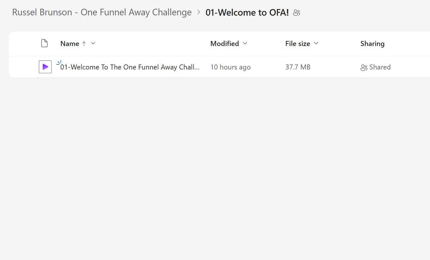 Russell Brunson - One Funnel Away Challenge (2020 Version) Module 1 on My Premium Courses