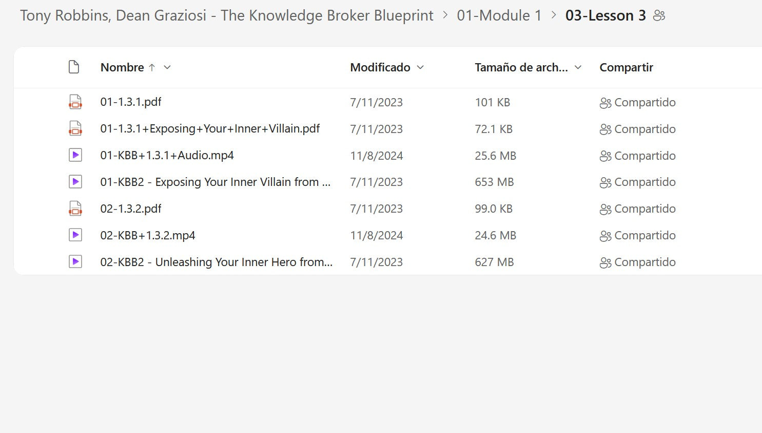 Tony Robbins & Dean Graziosi – The Knowledge Broker Blueprint Module 1.3 on My Premium Courses