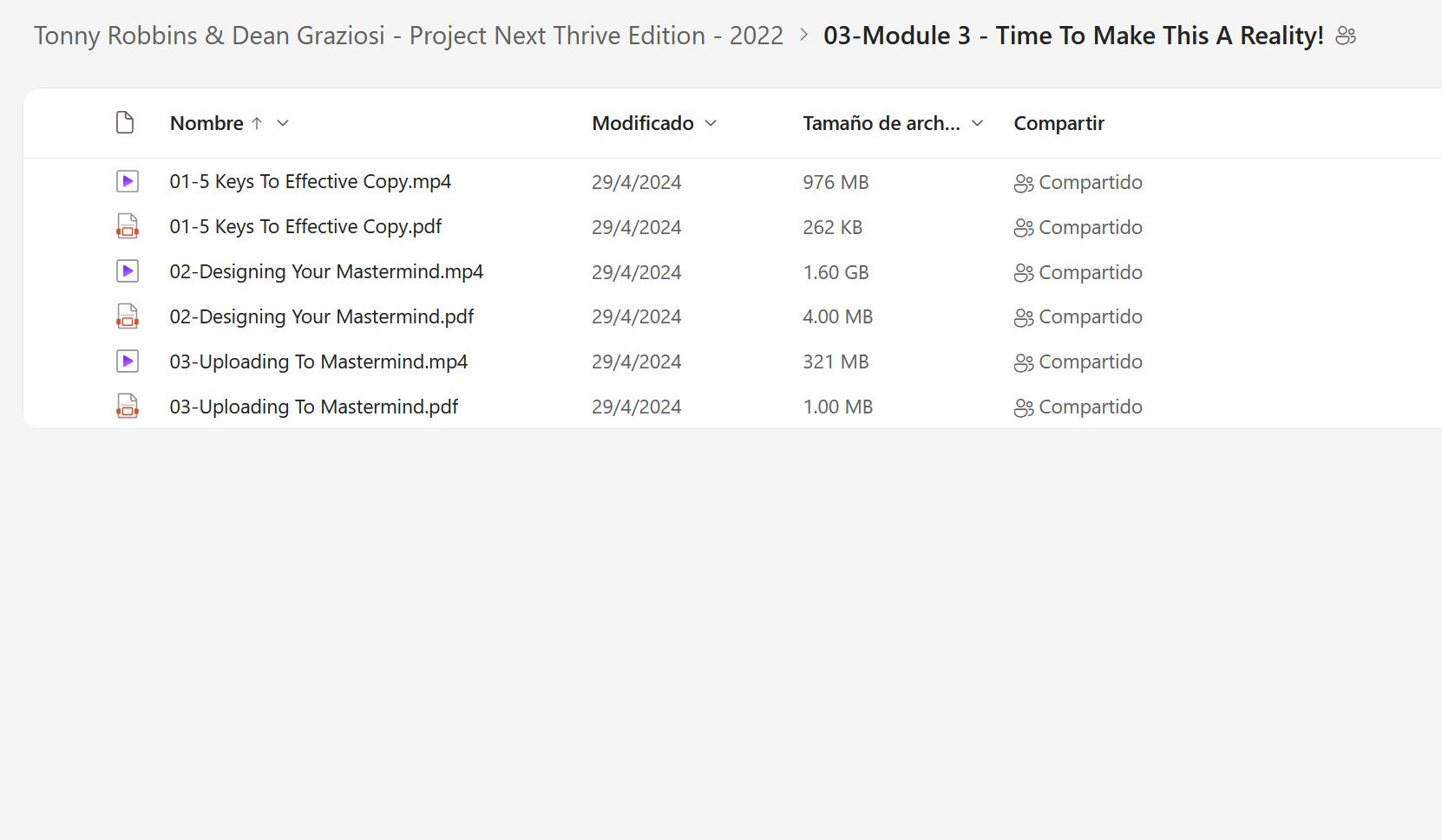 Tony Robbins & Dean Graziosi – Project Next Thrive Edition 2022 Module 3 on My Premium Courses