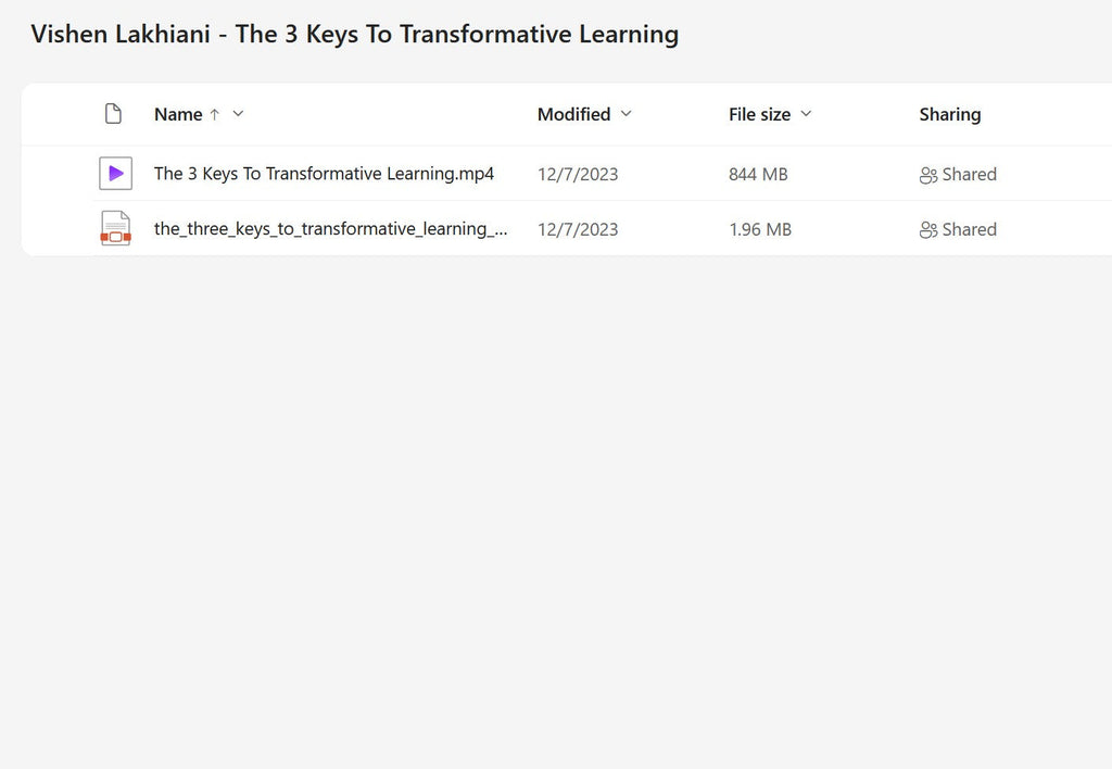 Vishen Lakhiani - The 3 Keys to Transformative Learning Modules